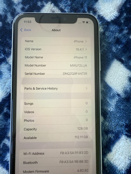 Iphone 11 128 GB62933721670914113