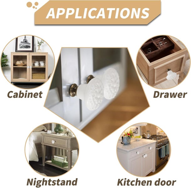 10pcs Drawer Dresser Knobs Pull Handles NZ Clearance Carousel 9