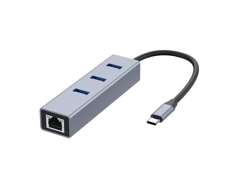 USB 3.0 HUB 1000Mbps 3 Ports USB 3.0 Type C HUB USB To Rj45 Gigabit Ethernet Carousel 1