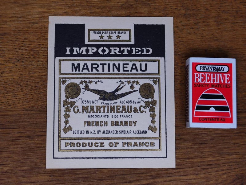 Vintage Martineau French Brandy Cardboard Coaster $1 RESERVE WEEK! Carousel 2