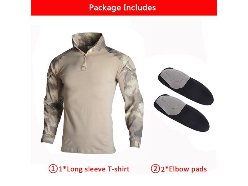 HAN WILD Men Tactical Shirt Climbing Shirts Training Clothes Camping Camo Carousel 1