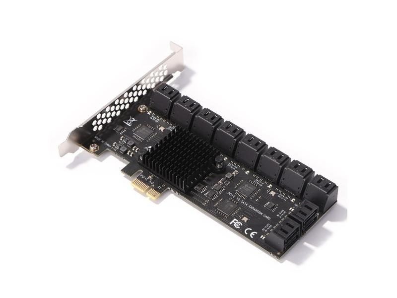 PCIE To SATA Controller Expansion Card For 20/16/12/6/4 Ports Mining Carousel 1
