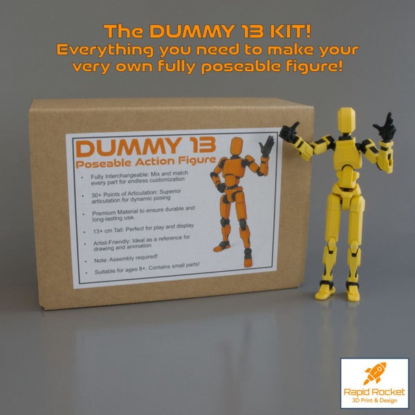 DUMMY 13 Poseable Action Figure Kit – Fully Articulated DIY Model Carousel 1