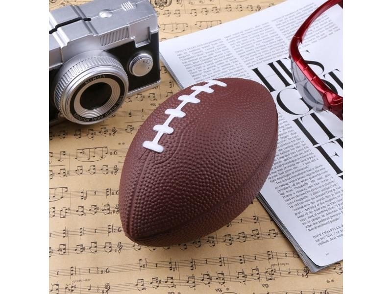 Mini American Football Soft PU Stress Anxiety Sports Balls Inflation-free Brown Carousel 1