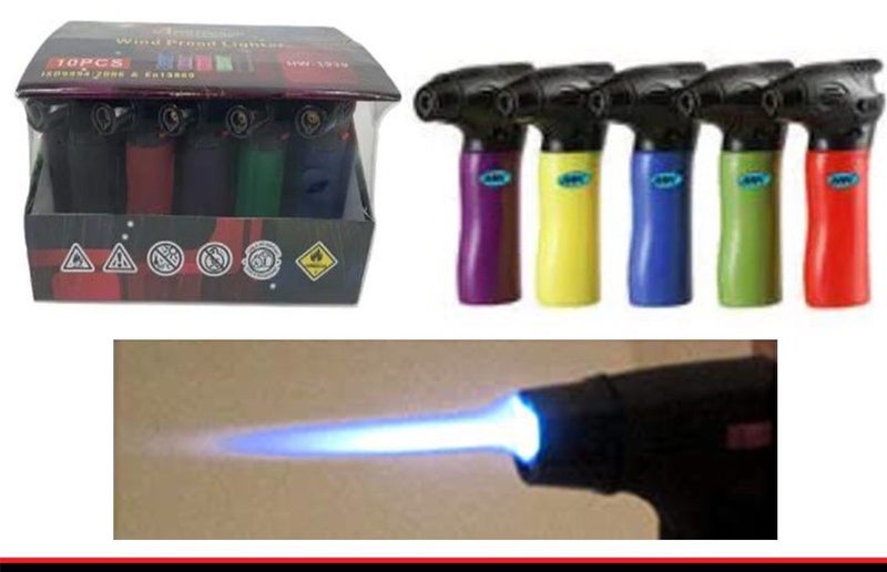 Bulk Buy 10PCS Refillable Torch Lighter 10PCS/PACK Carousel 1