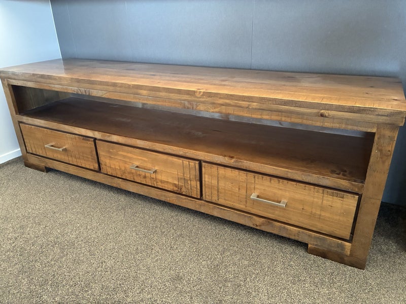 Wooden TV unit with drawers Carousel 2