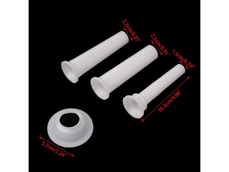 3 Pcs Universal Plastic Sausage Stuffing Tube For Meat Grinder Carousel 1