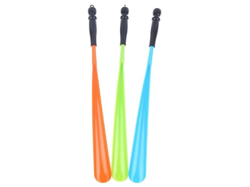 Plastic Extra Long Shoehorn Lazy Shoe Helper Long Handle Shoes Lifter Pull Carousel 1