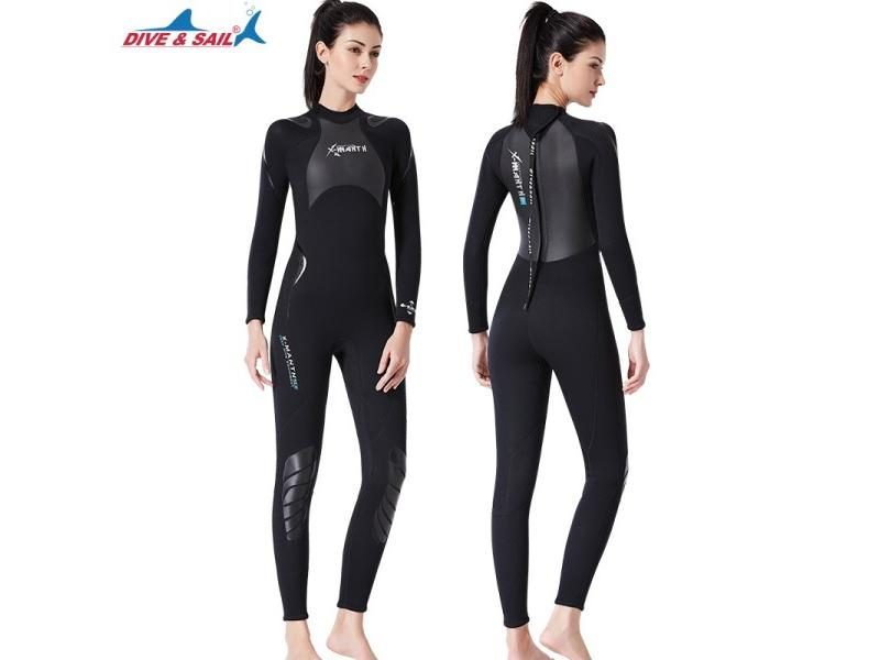 One Piece Neoprene Wetsuit For Men And Women Long Sleeve Full Body Warm Carousel 1