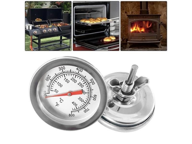 Stainless Steel BBQ Thermometer Temperature Gauge Barbecue Cooking Food Probe Carousel 1