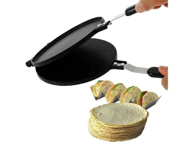 Tortilla Press Pan Aluminum Flour Tortilla Press With Bakelite Handle Carousel 1