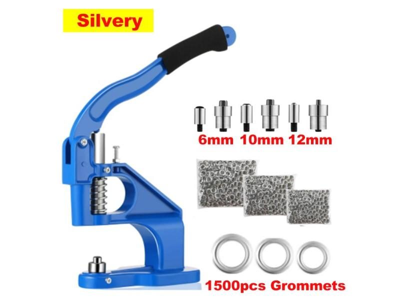 Manual Grommet Eyelet Machine DIY Hand Press Leathercraft Sewing Pressing Punch Carousel 1