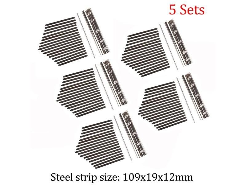 1-20 Sets Kalimba 17 Keys Replacement Manganese Steel Thumb Keys Piano Metal Carousel 1