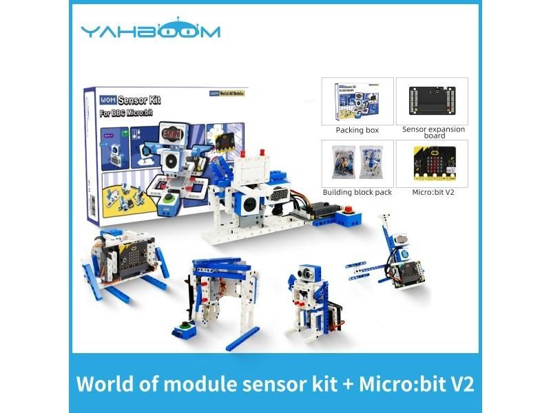 Yahboom 21in1 Microbit V2 Robotics Kit DIY Kit For Kids W/Programming Carousel 1