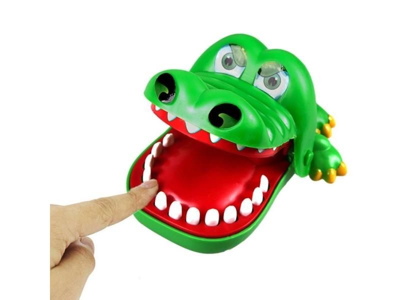 Hot Sell Creative Practical Jokes Mouth Tooth Alligator Hand Toy Family Game Carousel 1