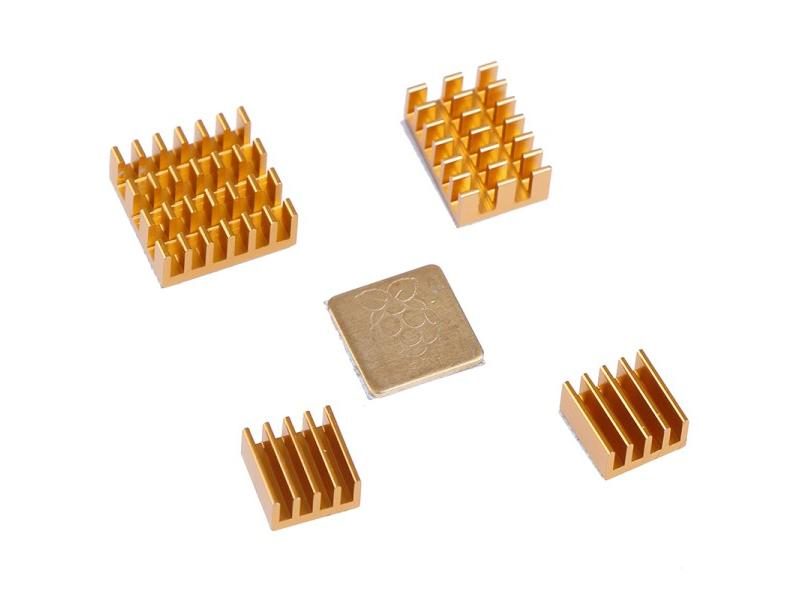 5pcs For Raspberry Pi 2/3/4 3B 4B Aluminum Heatsink Radiator Cooler Kit For Carousel 1