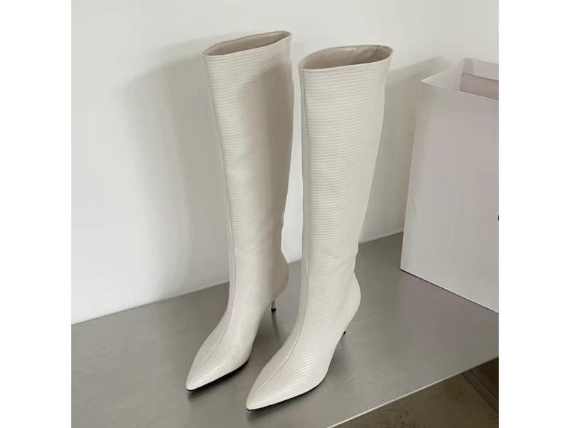Eilyken Design Pointed Toe Women Knee-High Boots Designer Party Dress Street Carousel 1