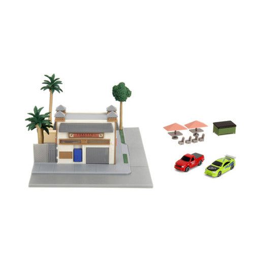 Fast & Furious Toretto's Cafe NanoScene with 2 Vehicles Carousel 2