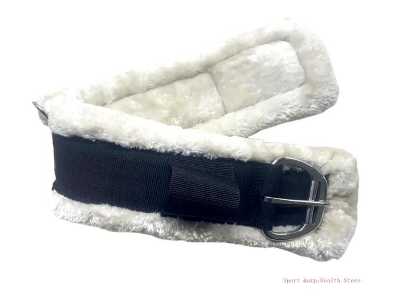 Horse Girth Horses Fleece Girth Elastic English Girth Fleece Horse Cinches Carousel 1