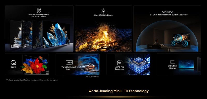 $1 RESERVE - TCL SMART 65INCH MODEL C6K Premium QD-Mini LED TV - 2025 Model62854313820034113