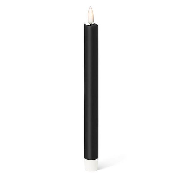 24x LED Flickering Wax Taper Candles (Battery Operated) Bulk in Black Carousel 2