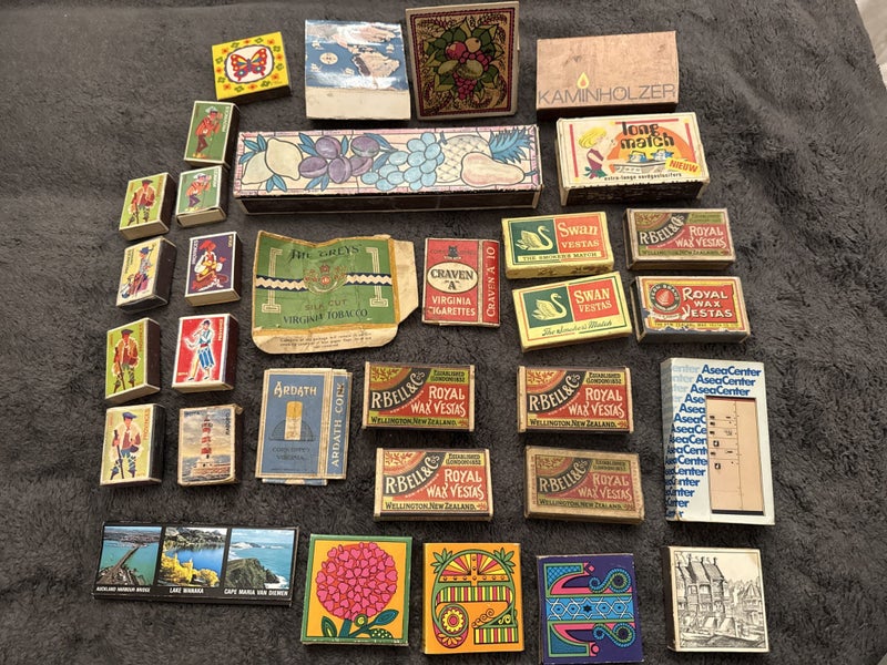 Vintage Matchbox Collection Royal Wax Vesta etc Carousel 1