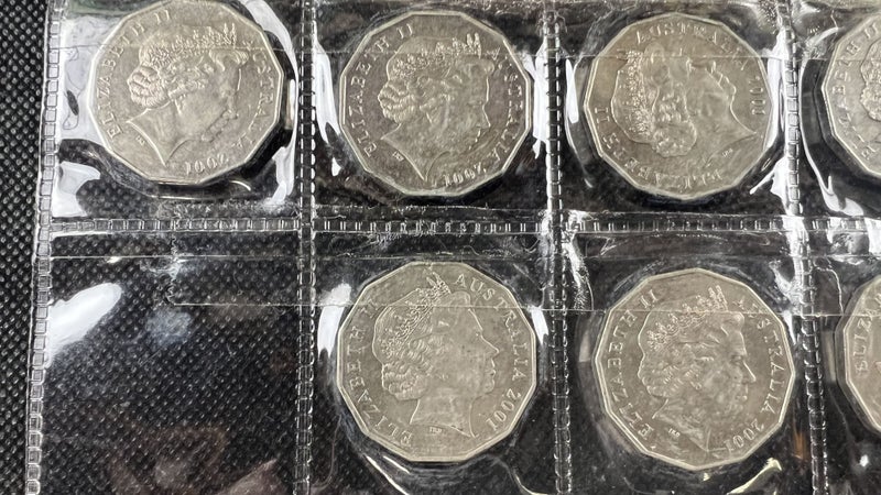 2001 Australia Centenary of Federation 50 Cent Coin Set Uncirculated - Lot W376 Carousel 6