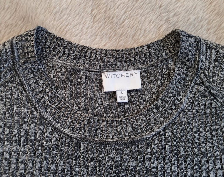 Witchery Long Sleeved Jumper/Tunic Acrylic and Linen S629337283088651128