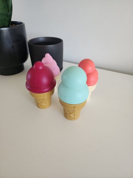Bear + moo silicone ice cream bath toys Carousel 1