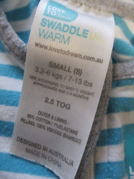 LOVE TO dream swaddle up warm 2.5 tog size small Carousel 2