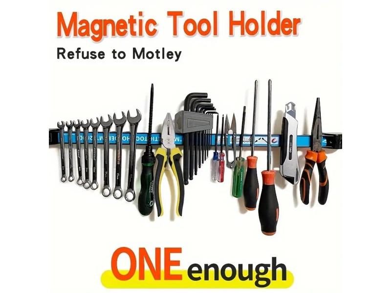 Strong Magnetic Tool Holder Heavy-duty Magnet Tool Bar Wrench Garage Organizer Carousel 1