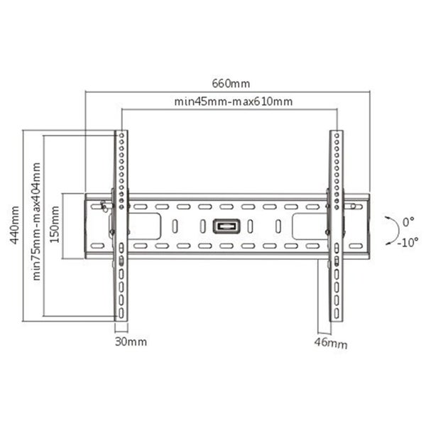 Brateck PLB35L 37"-70" Tilt Wall Mount Bracket for LCD/LED/Plasma TV. Load Carousel 2