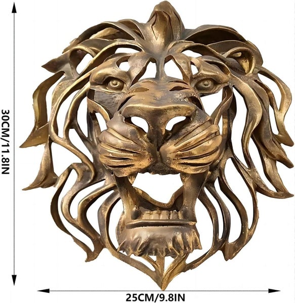 Lion Head Wall Decor, Large Lion Head Wall Mounted Art Sculpture63002602947457112