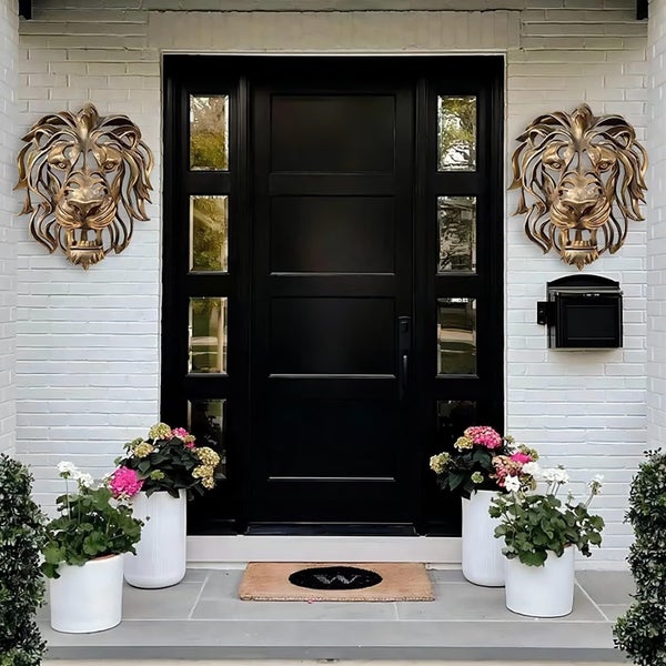 Lion Head Wall Decor, Large Lion Head Wall Mounted Art Sculpture63002602947457114
