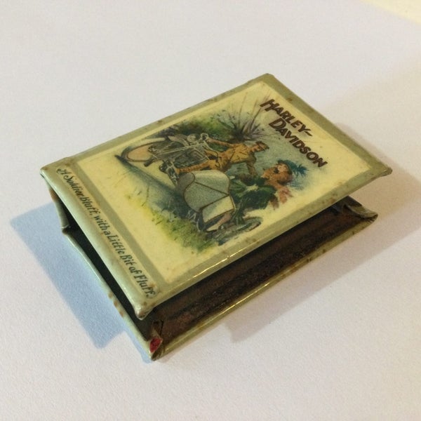 Vintage Harley Davidson very cool, rare old matchbox holder Carousel 1