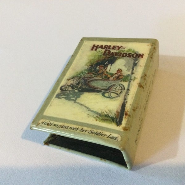 Vintage Harley Davidson very cool, rare old matchbox holder Carousel 2