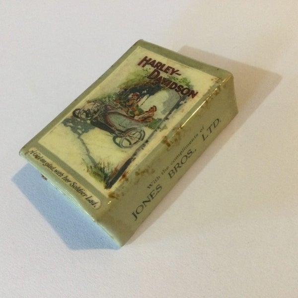Vintage Harley Davidson very cool, rare old matchbox holder62854312073985113