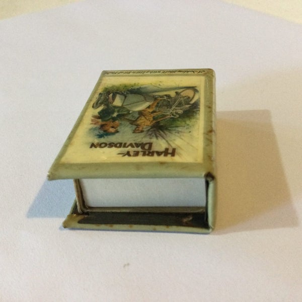 Vintage Harley Davidson very cool, rare old matchbox holder Carousel 6