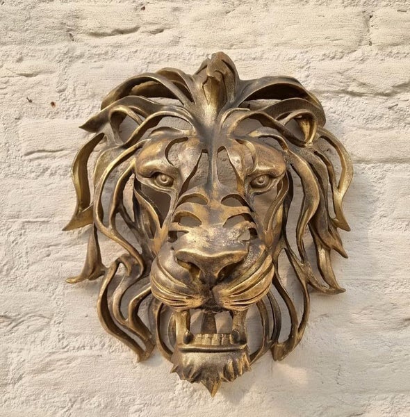 Large Lion Head Wall Mounted Art Sculpture, Lion Head Wall Decor62955706646531111