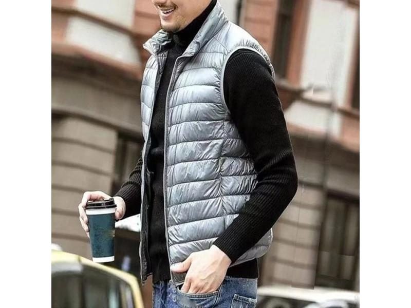 【HYEON】duck gilet / white Sleeveless Jacket Mens Duck Vest Men's White Duck Down Vest