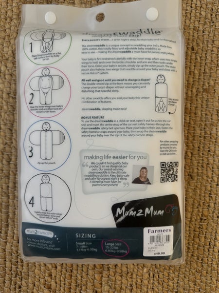 NEW Mum2Mum Dream Swaddle (Large) Carousel 2