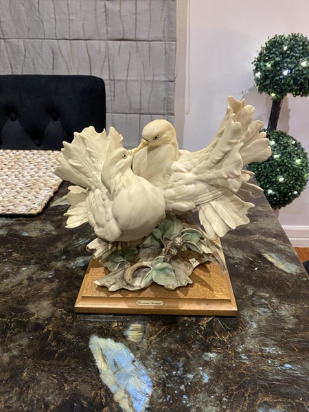 Vintage Decorative Ornament, Italian, Doves, Love Birds, Giuseppe Armani628543120181781127