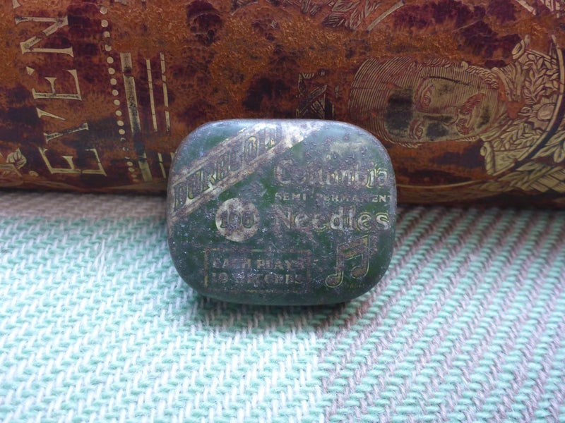 Awesome Old Vintage Gramophone Needles Tin Columbia Duragold Needles England Carousel 1