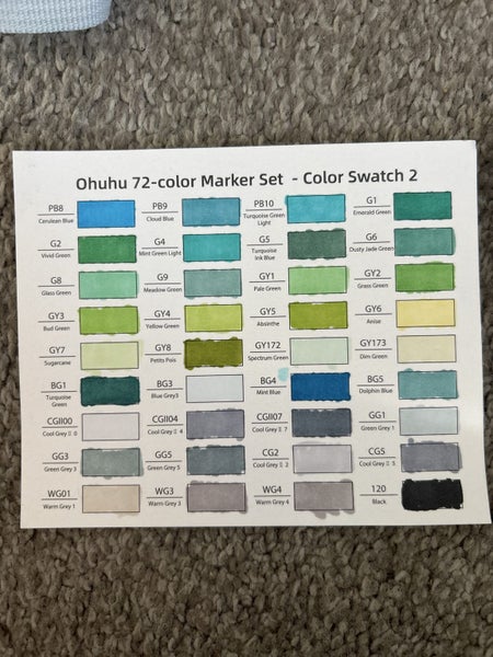 Ohuhu markers62863215381890113