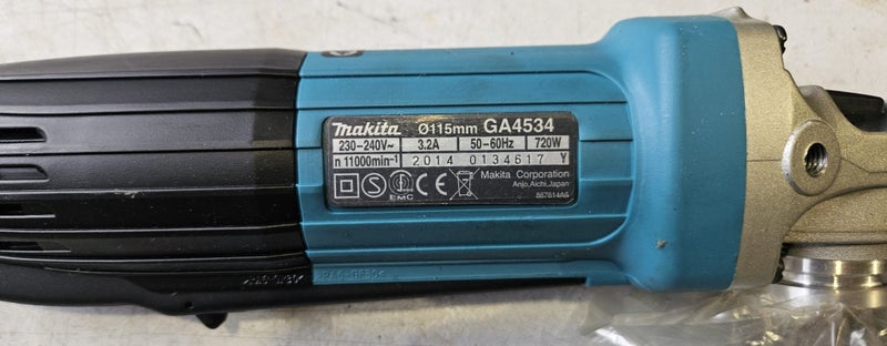 Makita GA4534 115mm Angle Grinder - Never Used - Needs Power adaptor Carousel 3