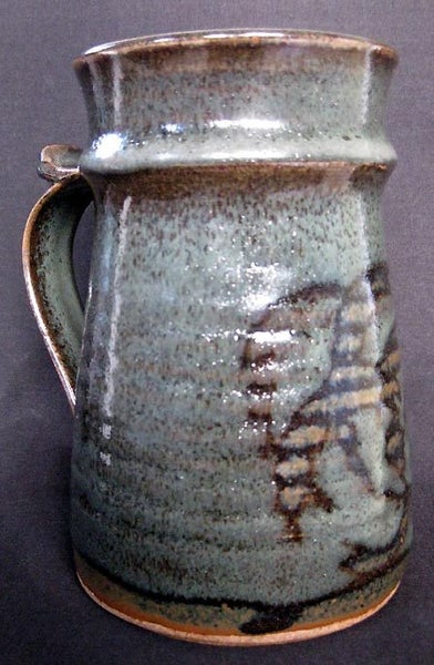 Stunning New Zealand Pottery tankard by Auckland potter Peter Stitchbury62863238277377111