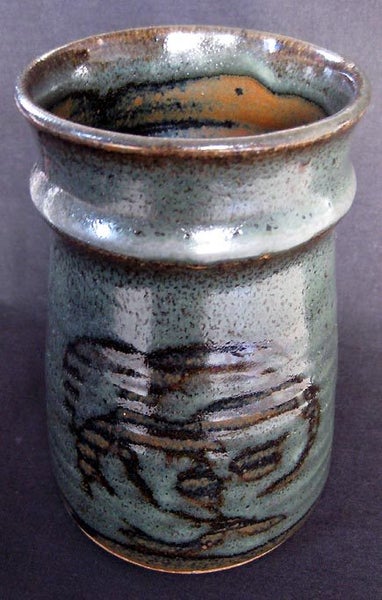 Stunning New Zealand Pottery tankard by Auckland potter Peter Stitchbury62863238277377112