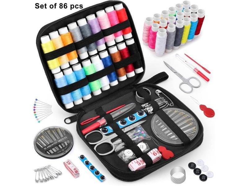 Sewing Kits DIY Apparel Needlework Storage Box Multi-function Arts Crafts Hand Carousel 1