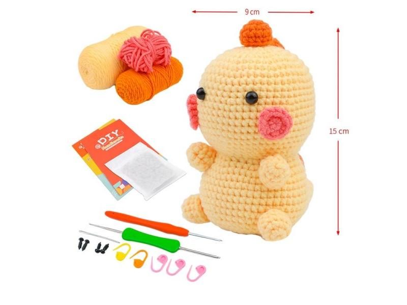 Fenrry Dinosaur Shape Doll Ornaments Hand Made Woven Crochet Wool Diy Crochet Carousel 1