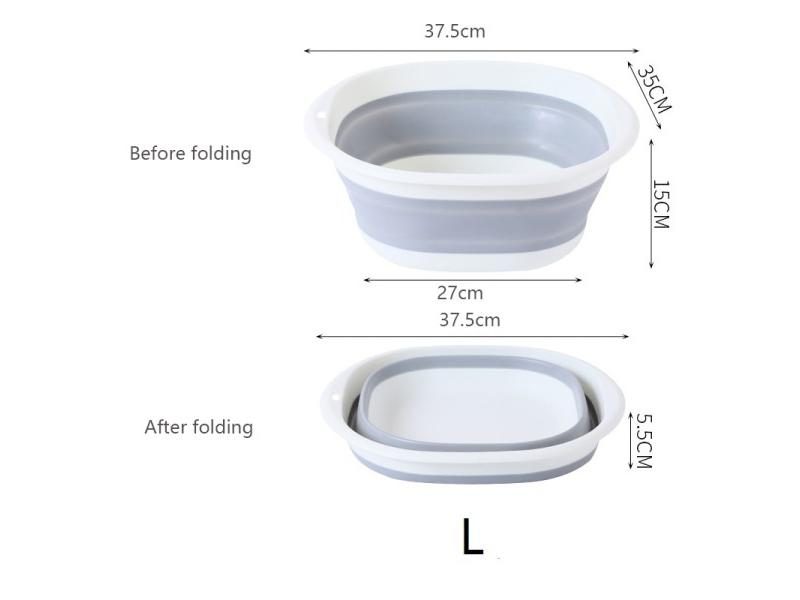 Multi-purpose Folding Wash Basin Portable Laundry Tub Hanging Bathroom Sink Carousel 1